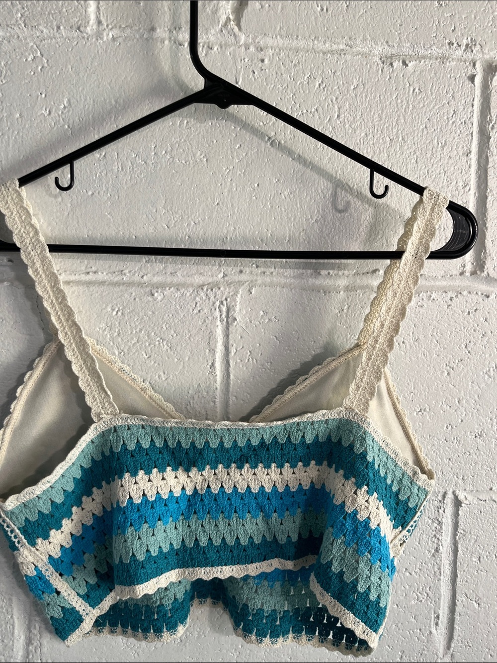Rebellion Again Crochet Cropped Tank Top with Shorts- Juniors Small - Picture 3 of 7
